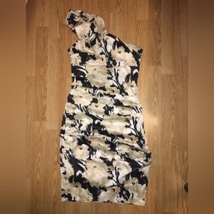 Roulette Multicolor One Shoulder Dress Size 4